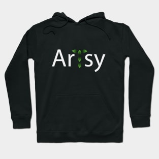 Artsy being artistic typographic logo Hoodie